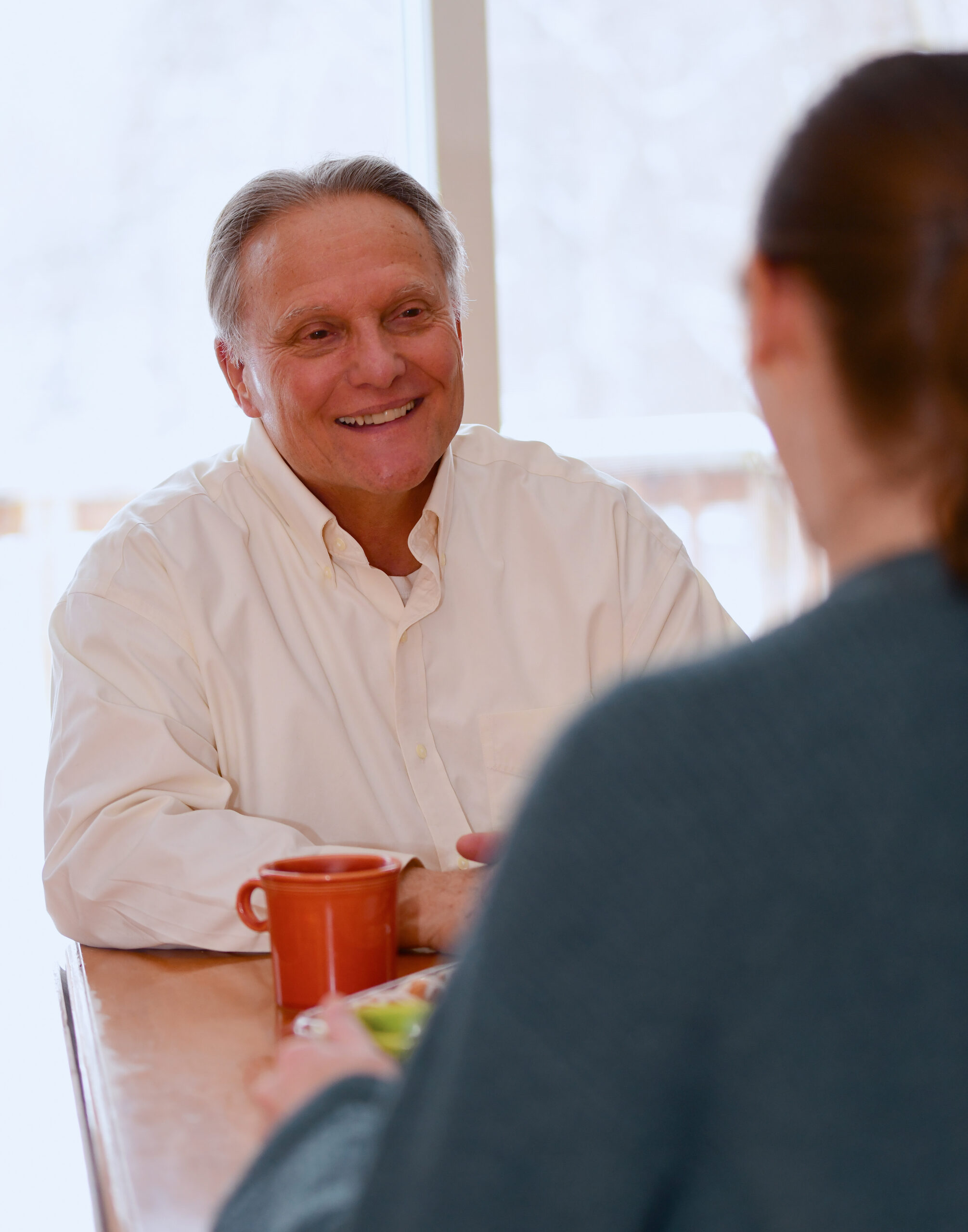 Carl Fitzsimmons at a community meeting